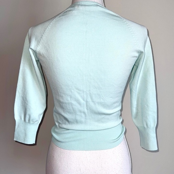 Moda International Silk Pearl Button Cardigan - Picture 5 of 6